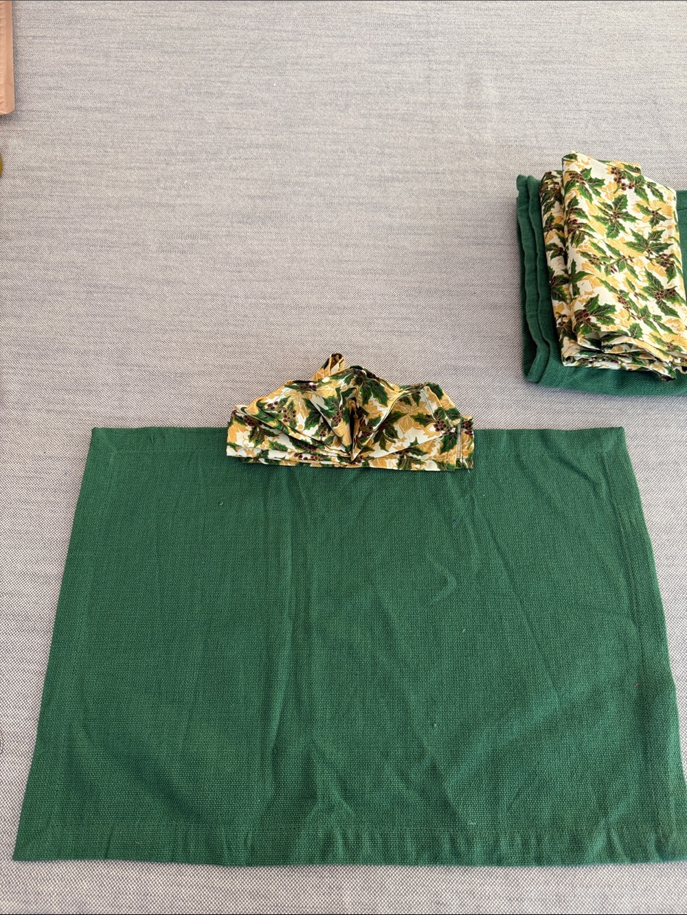 Christmas season placemats snd napkins (4)